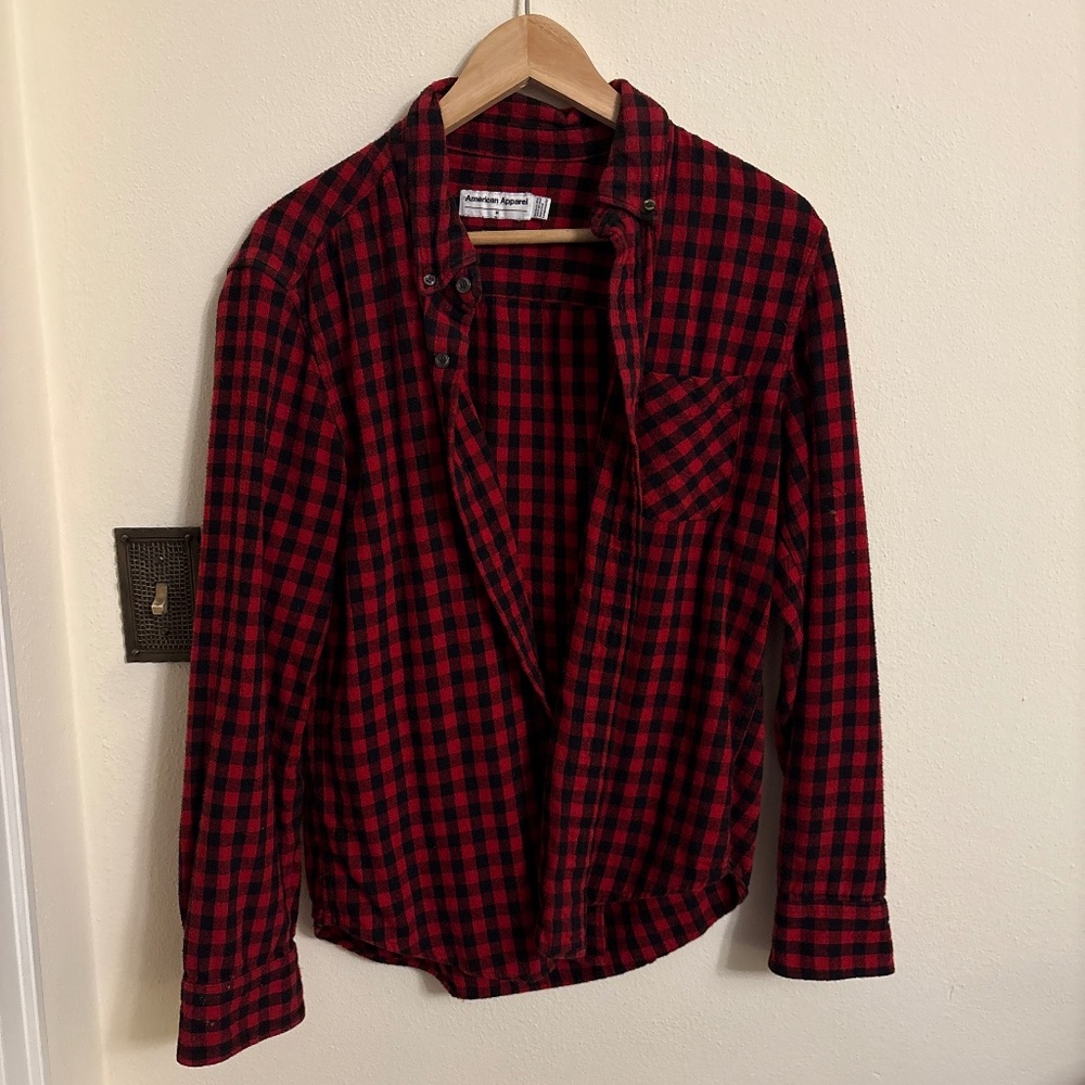American apparel plaid shirt